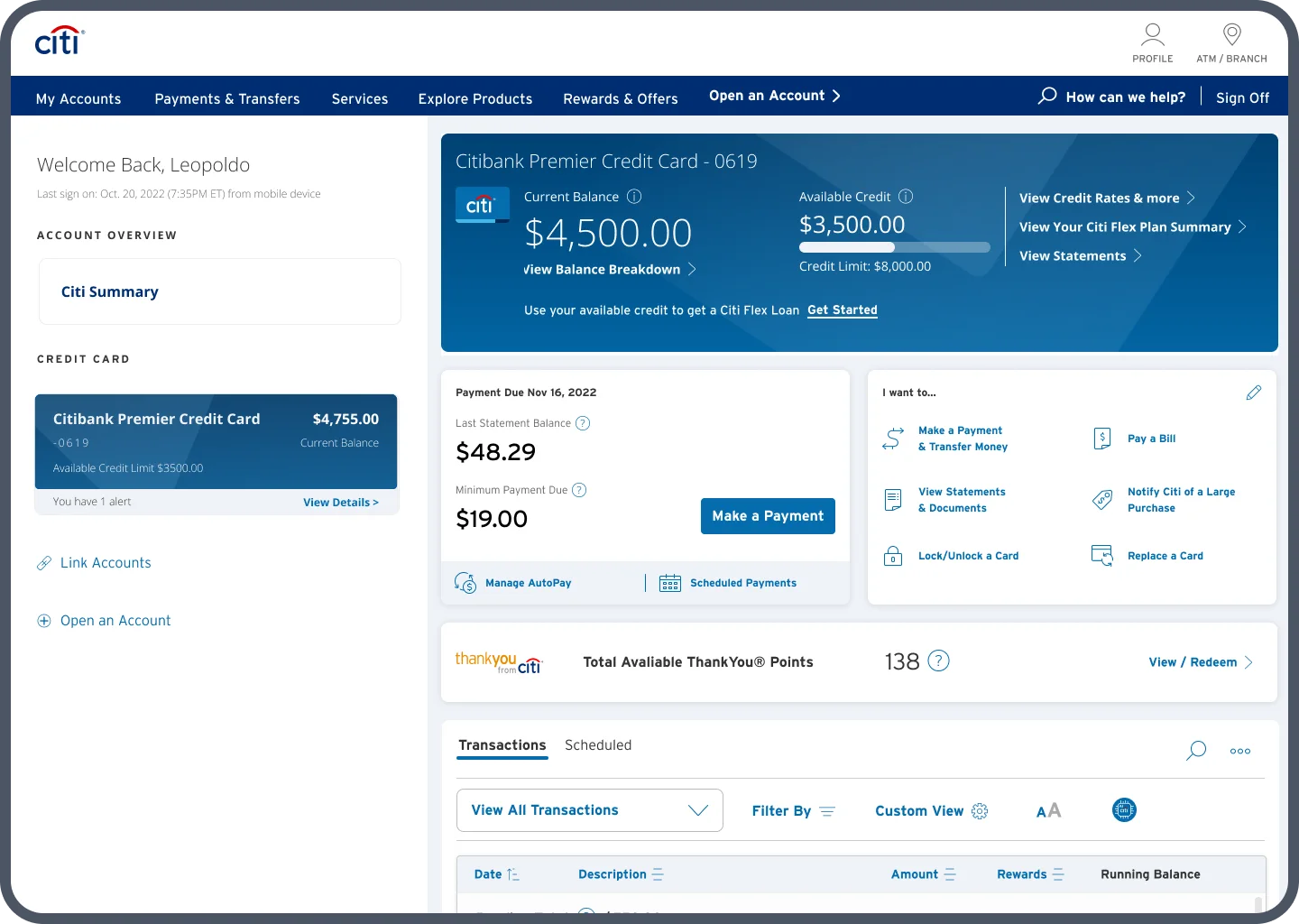 Citi Dashboard with AI, final design