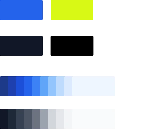 Brand and neutral colors
